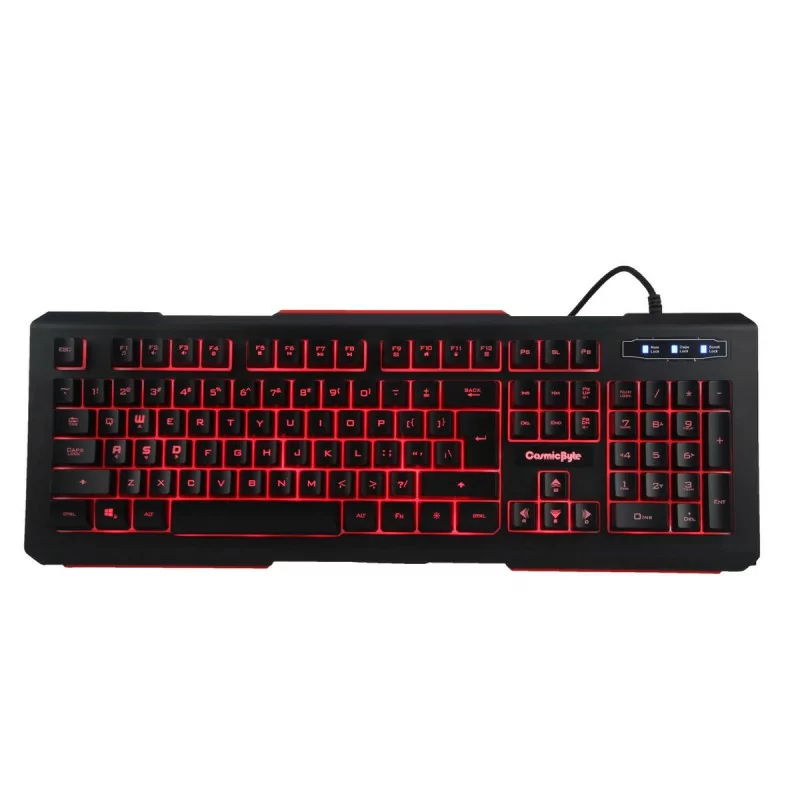 COSMIC BYTE CB-GK-10 CORONA WIRED GAMING KEYBOARD WITH RED LED COSMIC BYTE CB-GK-10 CORONA WIRED GAMING KEYBOARD WITH RED LED